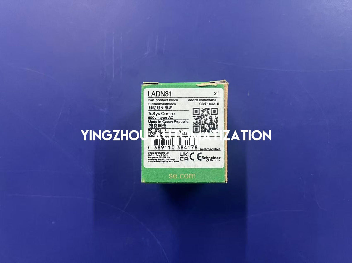 Schneider LADN31 TeSys Deca 3NO+1NC Instantaneous Auxiliary Contact Block Front Mounting-YingZhou Automatization