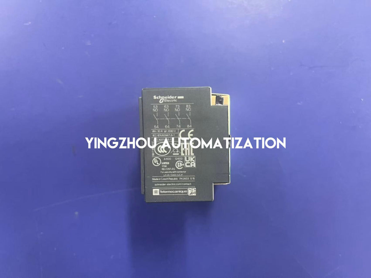 Schneider LADN40 TeSys Deca 4NO 10A 690V Front-Mount Auxiliary Contact Block-YingZhou Automatization