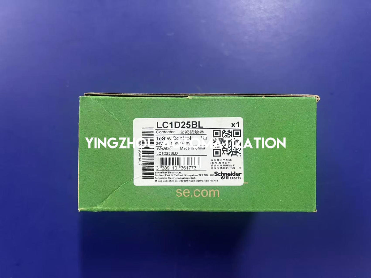 Schneider LC1D25BL TeSys Deca 25A 3P 3NO 24V DC Low Consumption Coil AC-3 AC Contactor-YingZhou Automatization