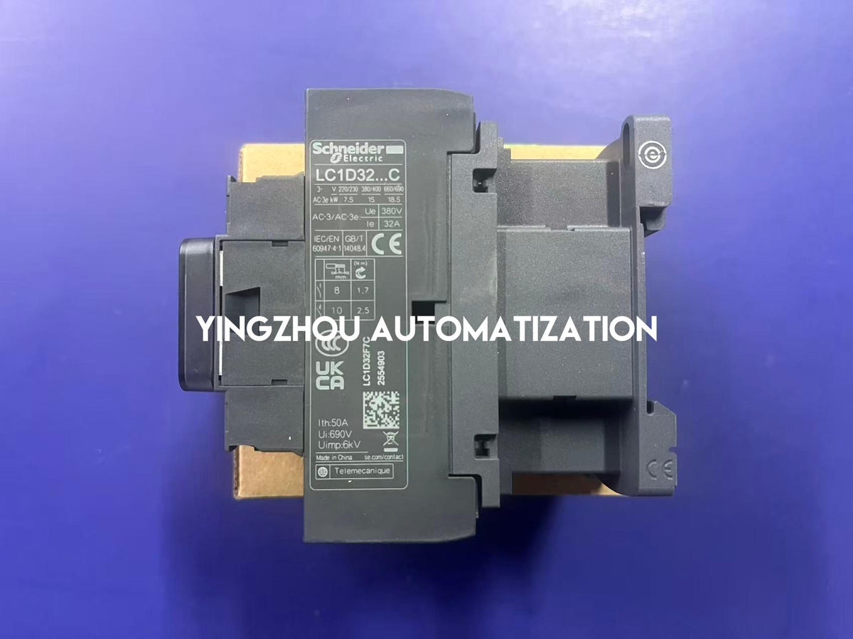 Schneider LC1D32F7C TeSys D Contactor | 32A 3-Pole 110V 50/60Hz AC Contactor | Brand New Original-YingZhou Automatization