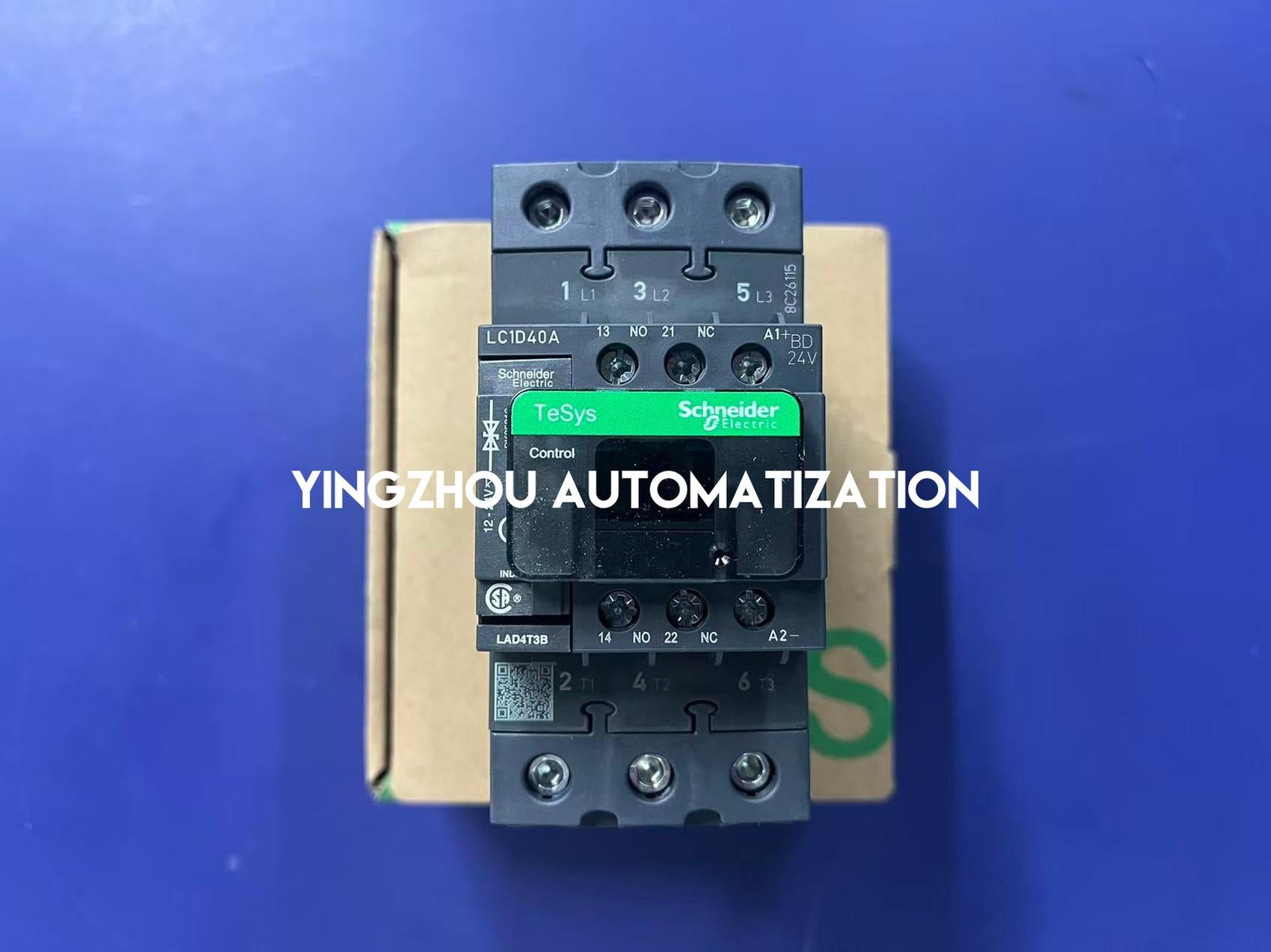 Schneider LC1D40ABDC | TeSys Deca AC Contactor | 40A AC-3 18.5kW | 24V DC Low Consumption Coil 3-Pole EverLink | Brand New Original-YingZhou Automatization