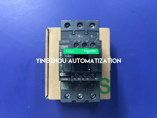 Schneider LC1D40ABDC | TeSys Deca AC Contactor | 40A AC-3 18.5kW | 24V DC Low Consumption Coil 3-Pole EverLink | Brand New Original-YingZhou Automatization