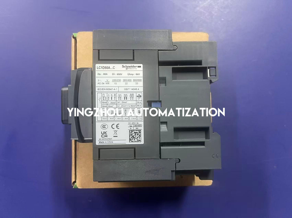 Schneider LC1D50AF7C TeSys D Contactor | 50A 3-Pole 110V 50/60Hz AC Contactor | Brand New Original-YingZhou Automatization