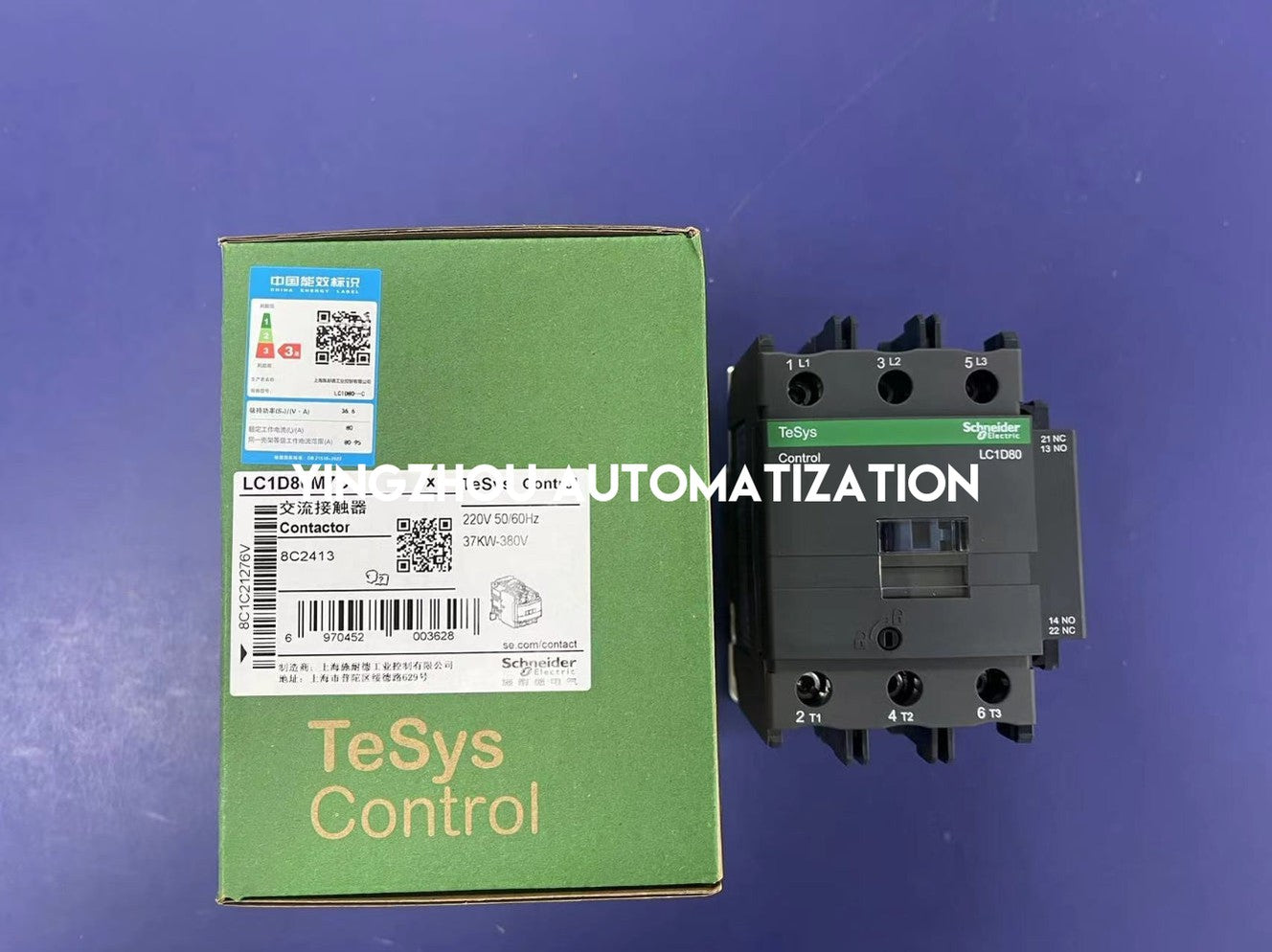 Schneider LC1D80M7 TeSys D Contactor | 3-Pole, 80A, 220V AC Coil, Industrial Control | Brand New Original-YingZhou Automatization