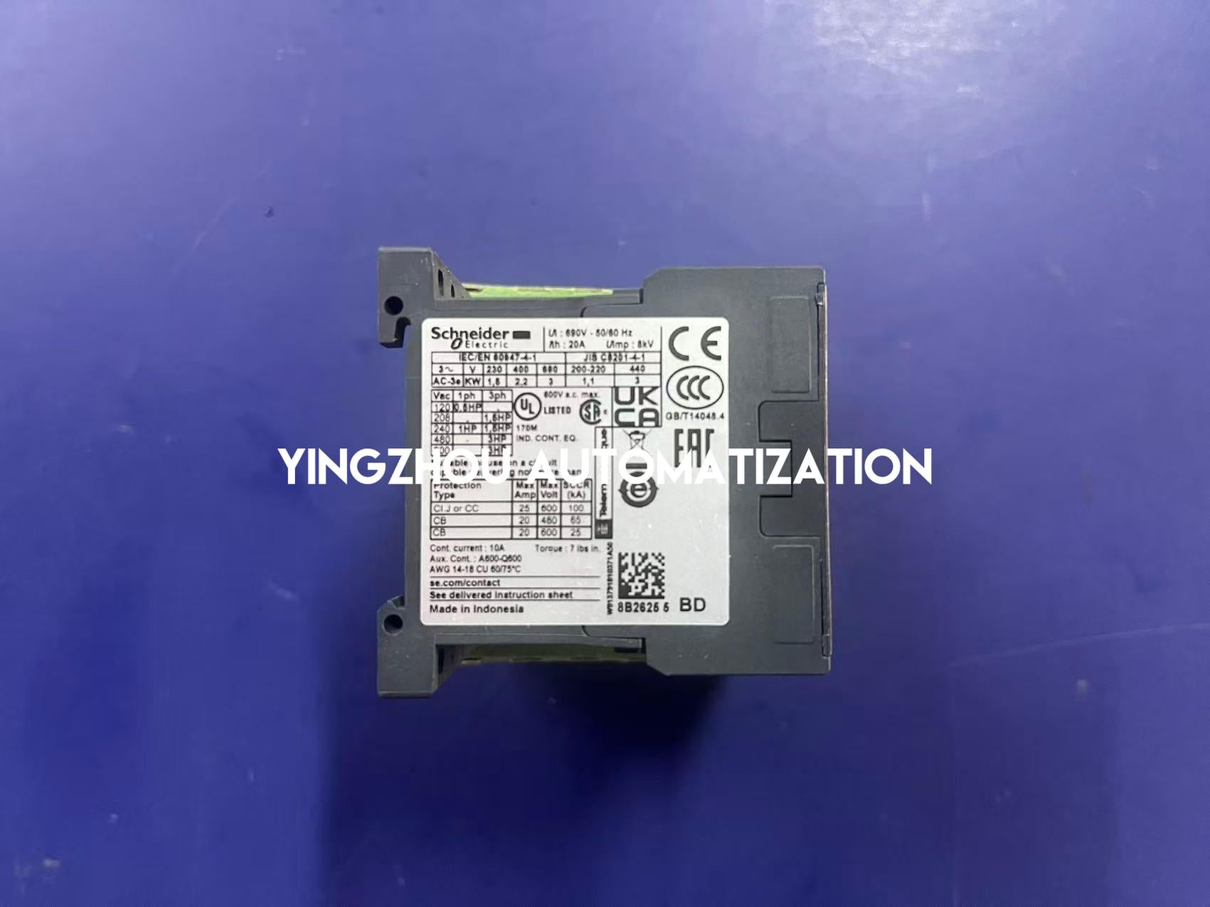 Schneider LP1K0610BD Contactor | TeSys K DC Control Contactor 6A 24V DC Coil 3-Pole | Brand New Original-YingZhou Automatization