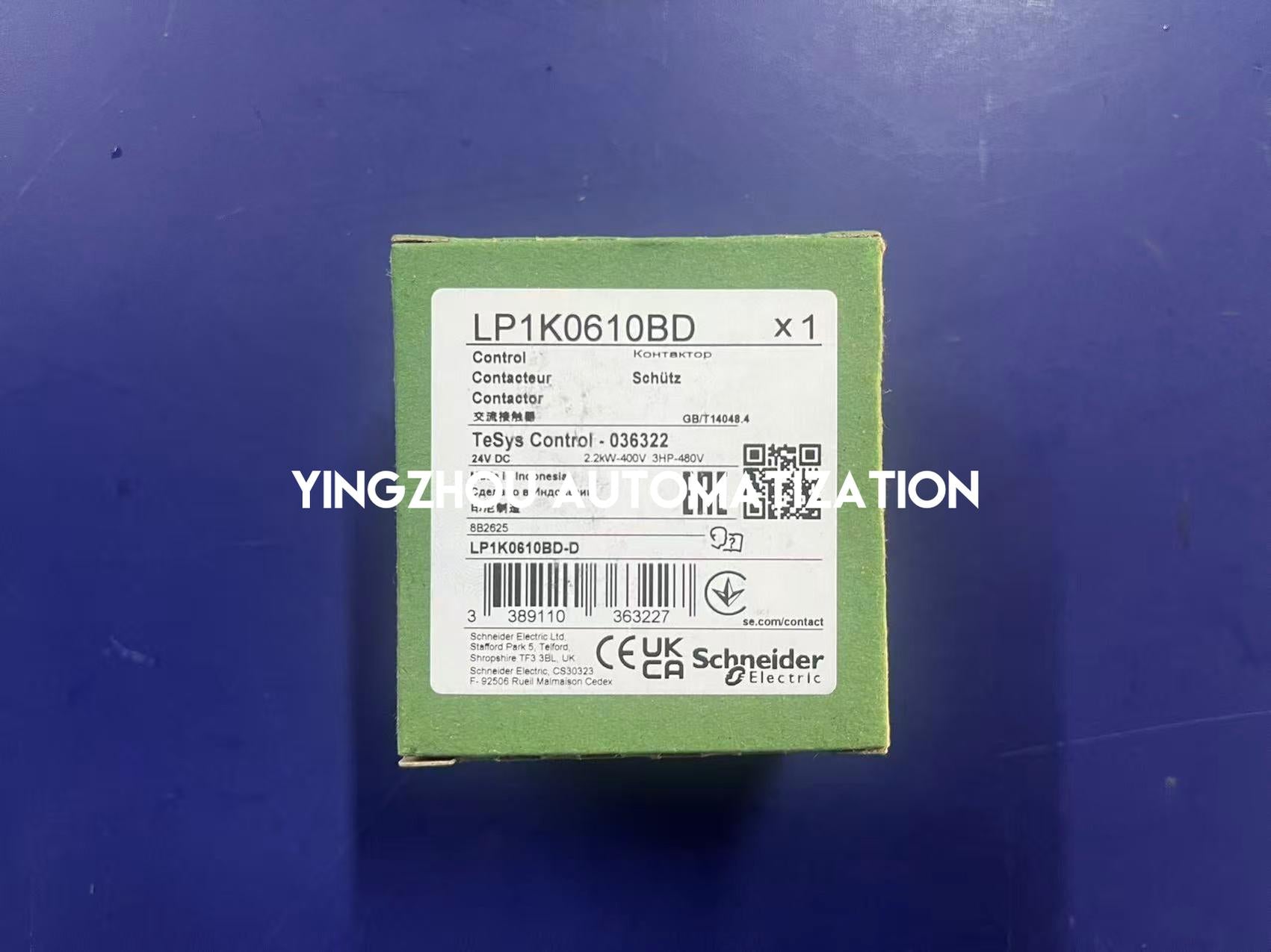 Schneider LP1K0610BD Contactor | TeSys K DC Control Contactor 6A 24V DC Coil 3-Pole | Brand New Original-YingZhou Automatization