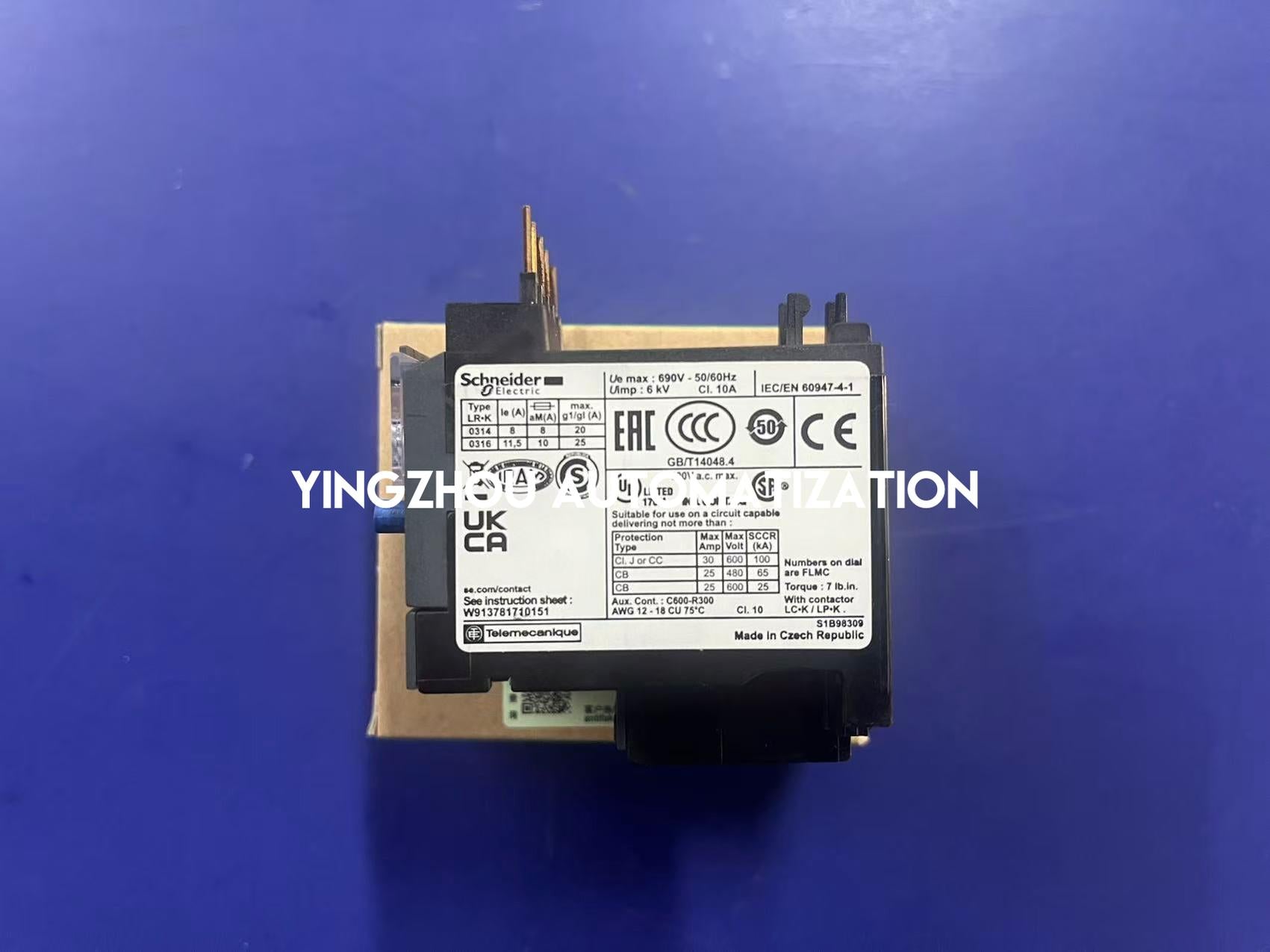 Schneider LR2K0314 Overload Relay | TeSys K Thermal Overload Relay 5.5-8A 690V | Brand New Original-YingZhou Automatization