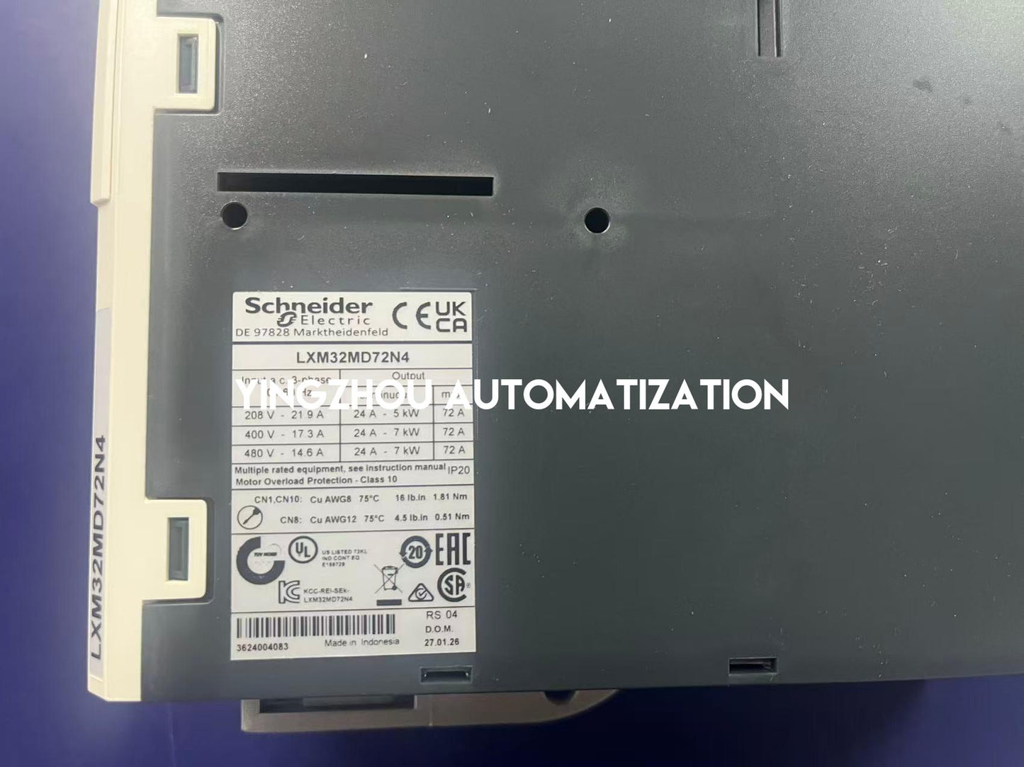 Schneider LXM32MD72N4 Servo Drive | Lexium 32 7kW 380V-480V 3-Phase Motion Drive | Brand New Original-YingZhou Automatization
