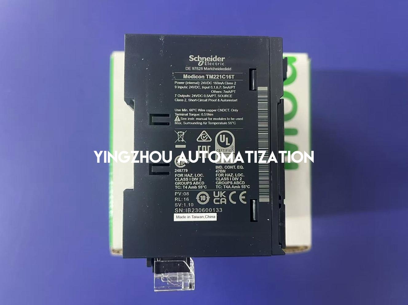 Schneider Modicon M221 Series TM221C16T PLC Transistor Output Module-YingZhou Automatization