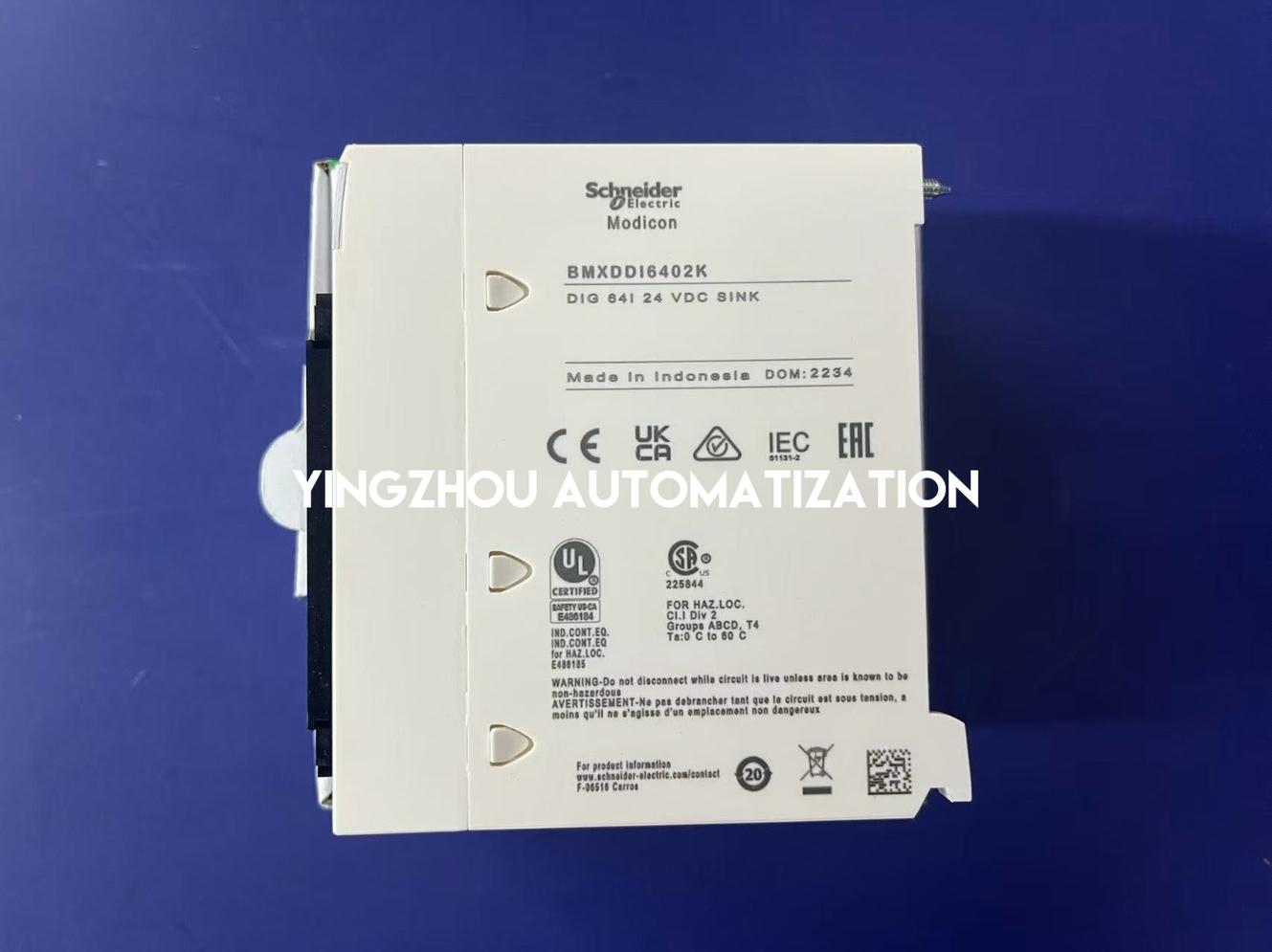Schneider Modicon X80 BMXDDI6402K Digital Input Module | 64 Inputs, 24V DC, High-Density Discrete Input, Modicon M580/M340 Compatible | Brand New Original-YingZhou Automatization