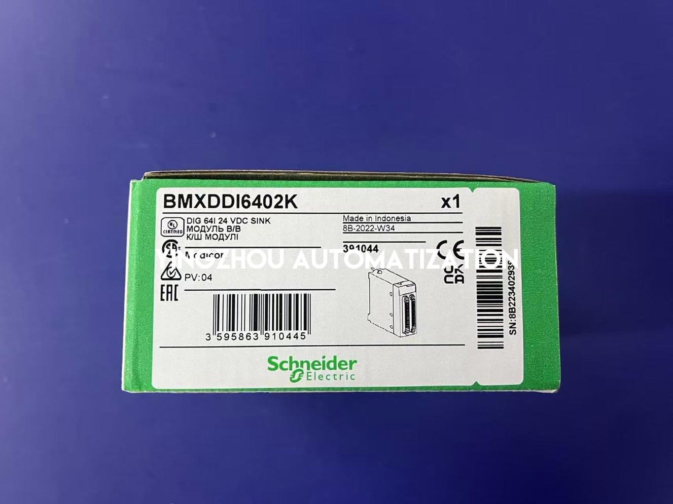 Schneider Modicon X80 BMXDDI6402K Digital Input Module | 64 Inputs, 24V DC, High-Density Discrete Input, Modicon M580/M340 Compatible | Brand New Original-YingZhou Automatization