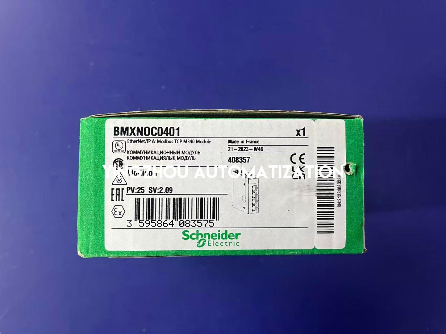 Schneider Modicon X80 BMXNOC0401 Ethernet Communication Module | 4 Ports, 10/100 Mbps, Modicon M580/M340 Compatible | Brand New Original-YingZhou Automatization