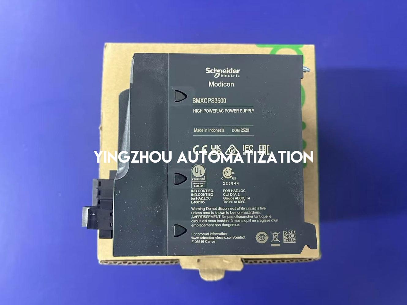 Schneider Modicon X80 Series BMXCPS3500 PLC Power Supply Module 100 to 240V AC 36W-YingZhou Automatization