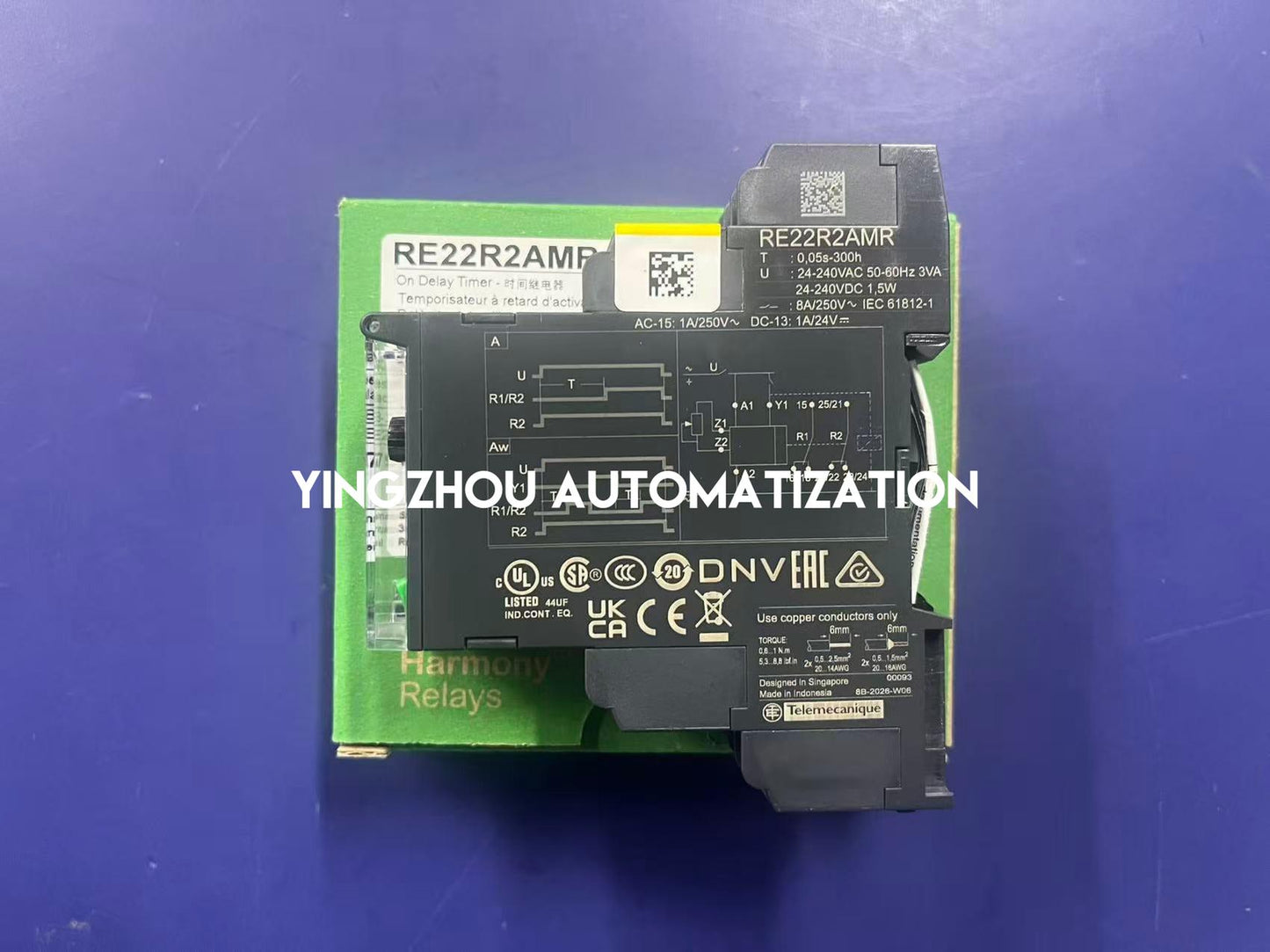 Schneider RE22R2AMR Timing Relay | Harmony Multifunction Timer 24V-240V AC/DC 8A 2-Pole | Brand New Original-YingZhou Automatization