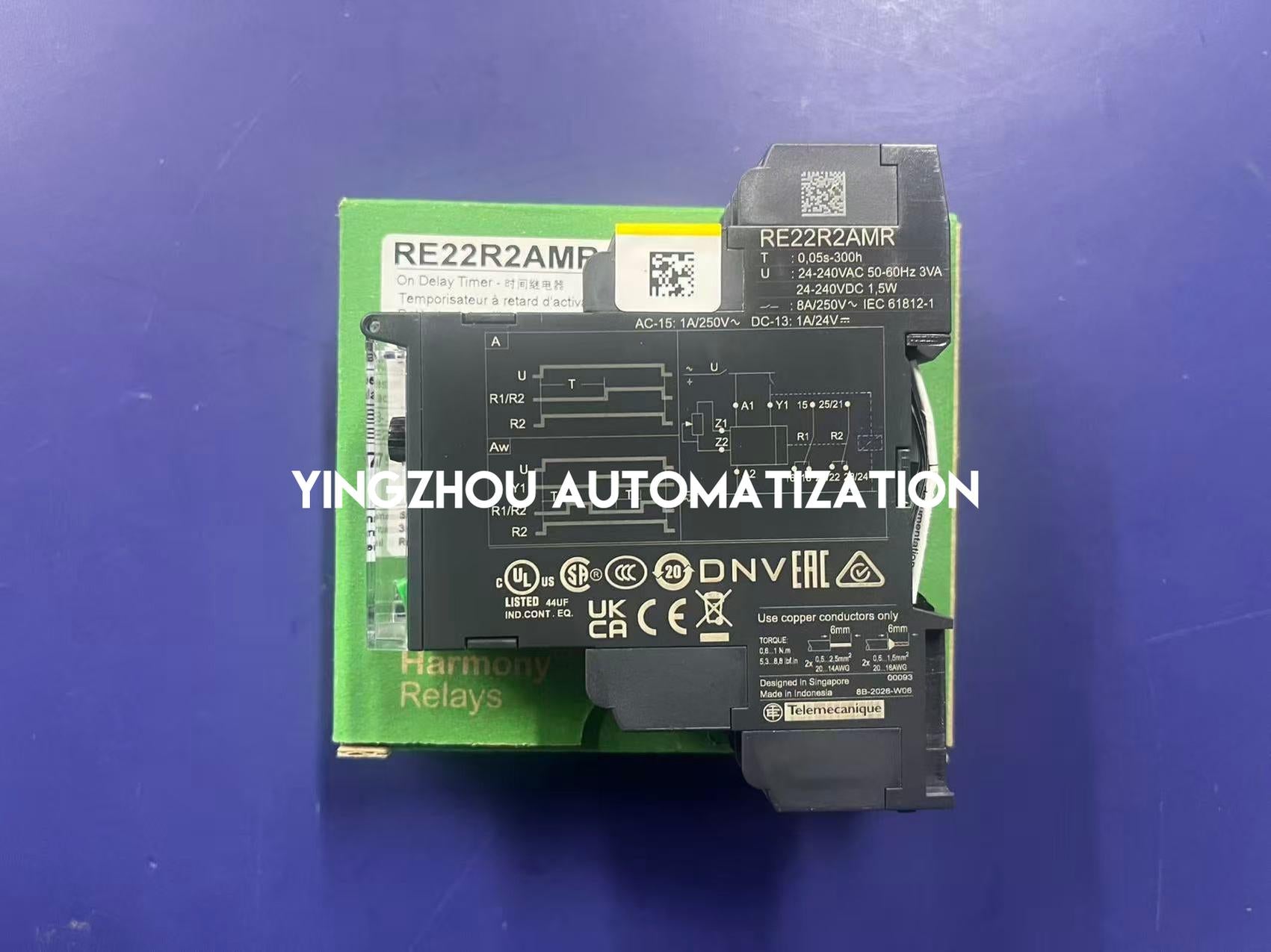 Schneider RE22R2AMR Timing Relay | Harmony Multifunction Timer 24V-240V AC/DC 8A 2-Pole | Brand New Original-YingZhou Automatization