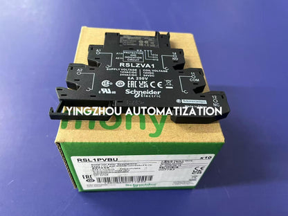 Schneider RSL Series Slim interface relay Harmony Electromechanical Relays RSL1PVBU pre assembled, 6A, 1CO, with LED, screw connec to rs, 24V AC/DC-YingZhou Automatization
