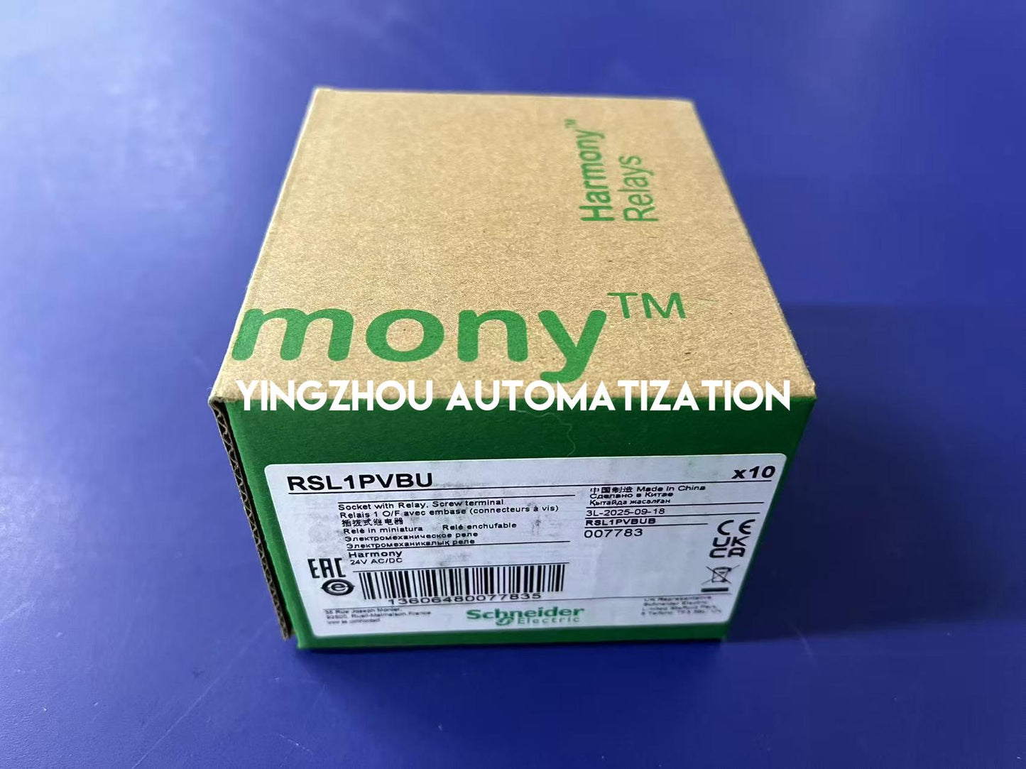 Schneider RSL Series Slim interface relay Harmony Electromechanical Relays RSL1PVBU pre assembled, 6A, 1CO, with LED, screw connec to rs, 24V AC/DC-YingZhou Automatization