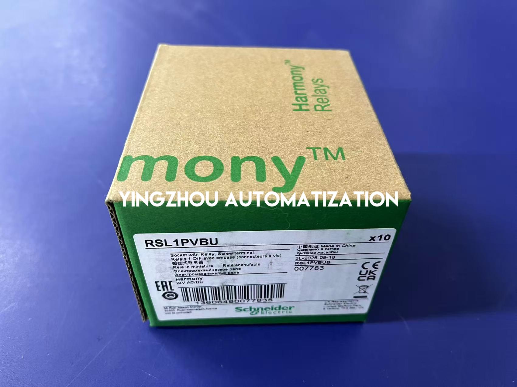 Schneider RSL Series Slim interface relay Harmony Electromechanical Relays RSL1PVBU pre assembled, 6A, 1CO, with LED, screw connec to rs, 24V AC/DC-YingZhou Automatization