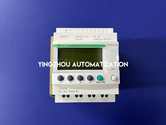 Schneider SR2B121BD Zelio Logic 12 I/O 8DI 4 Relay Outputs 24VDC Clock Display Smart Relay-YingZhou Automatization