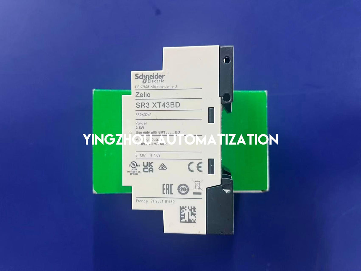 Schneider SR3XT43BD Zelio Logic 4-Channel Analog I/O Extension Module 2AI 2AO 24VDC 0-10V-YingZhou Automatization