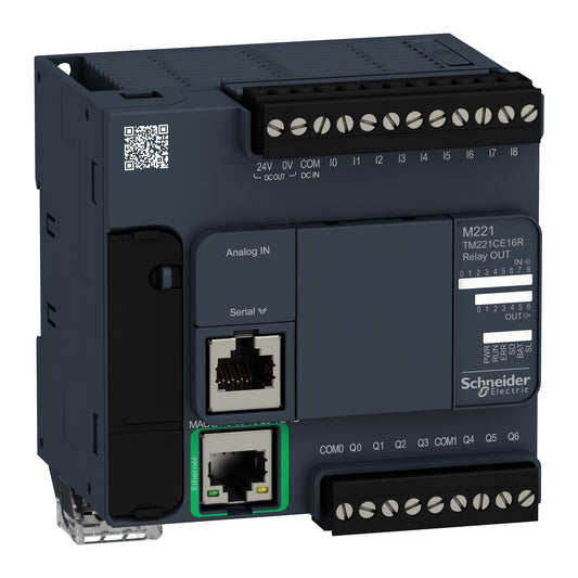 Schneider TM221CE16R Modicon M221 Logic Controller | 16 I/O Relay Output Ethernet | Brand New Original-YingZhou Automatization