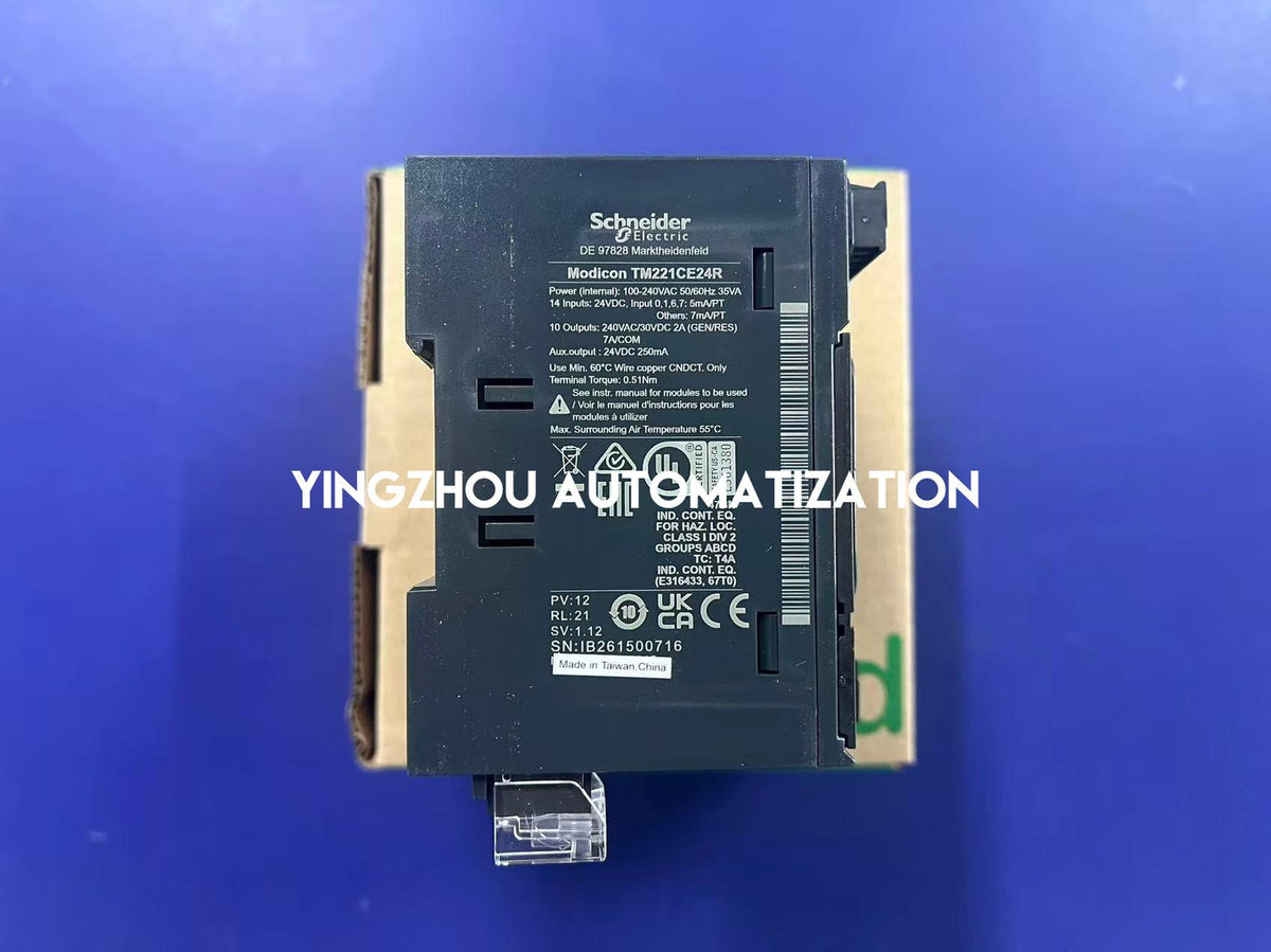 Schneider TM221CE24R Logic Controller | Modicon M221 24 I/O Relay Ethernet PLC | Brand New Original-YingZhou Automatization