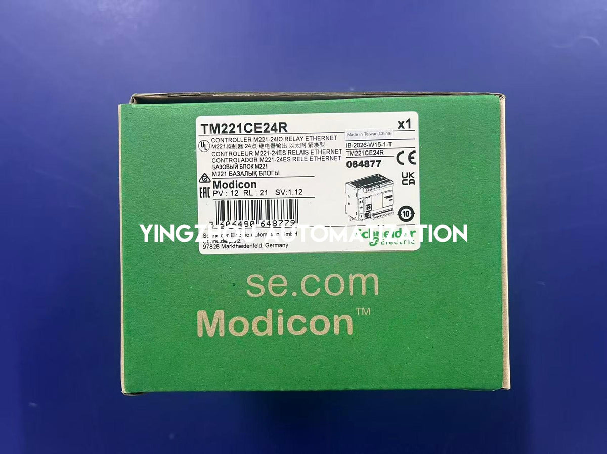 Schneider TM221CE24R Logic Controller | Modicon M221 24 I/O Relay Ethernet PLC | Brand New Original-YingZhou Automatization