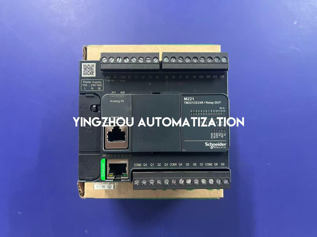Schneider TM221CE24R Logic Controller | Modicon M221 24 I/O Relay Ethernet PLC | Brand New Original-YingZhou Automatization