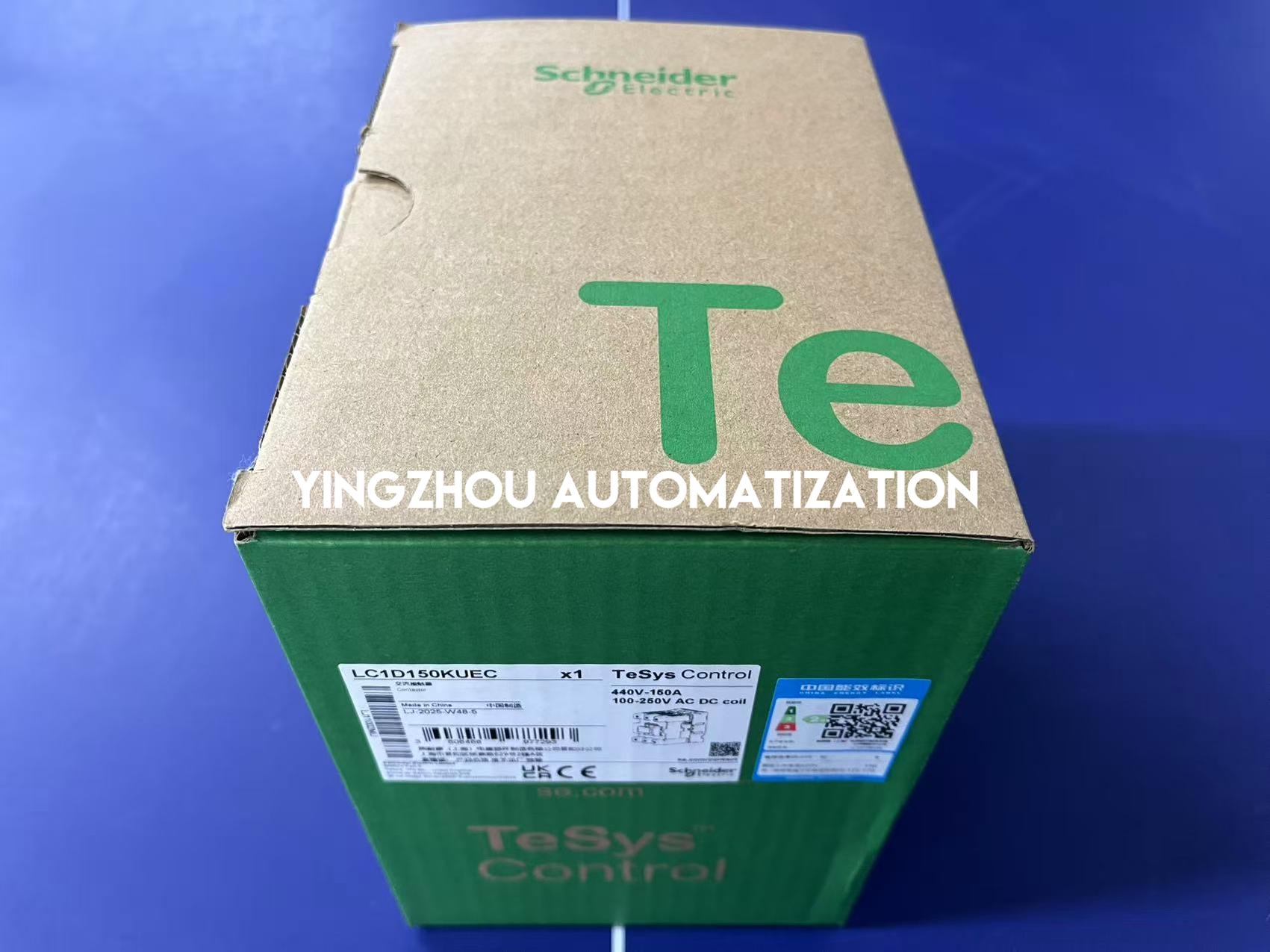 Schneider TeSys Deca Series IEC Contactor LC1D150KUEC Nonreversing 150A 100HP at 480VAC up to 100kA SCCR 3 Phase 3 NO 220VAC 50/60Hz coil-YingZhou Automatization