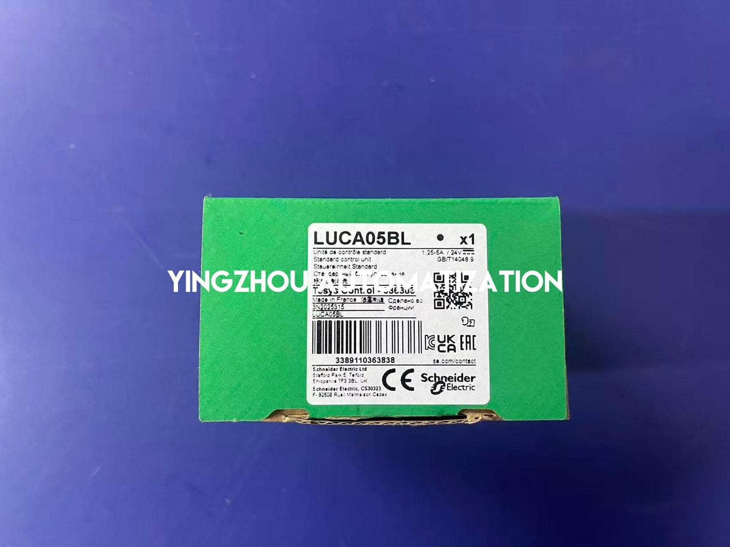 Schneider TeSys Ultra Series Standard Control Unit LUCA05BL 1.25A to 5A class 10 24VDC-YingZhou Automatization