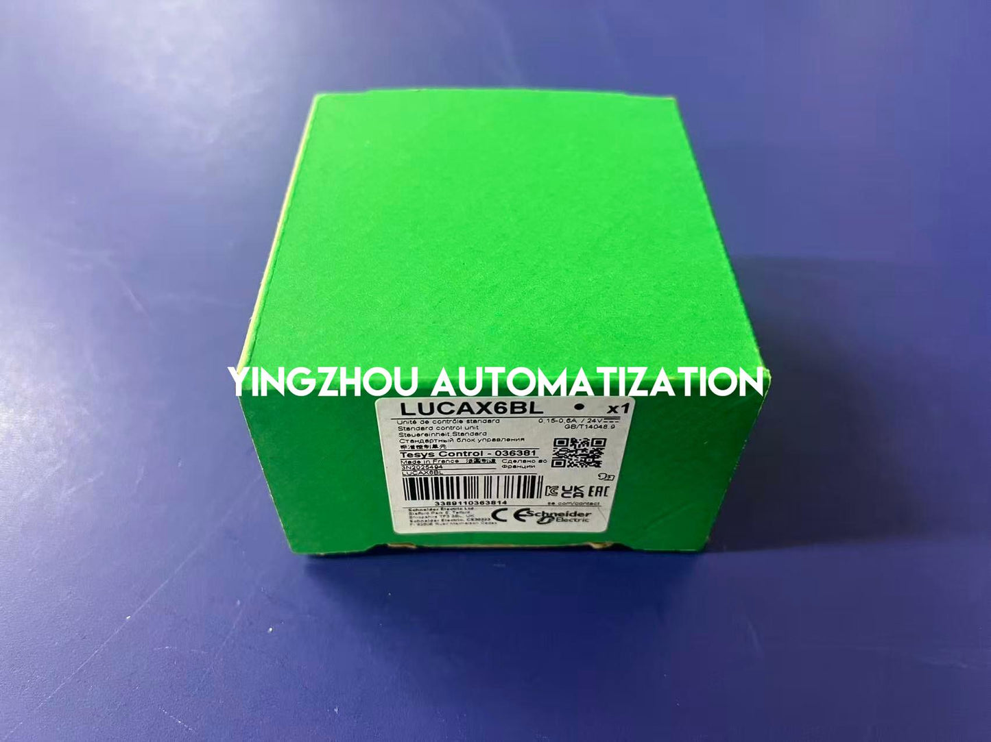 Schneider TeSys Ultra Series Standard Control Unit LUCAX6BL 0.15A to 0.6A 3P motors thermal magnetic protection class 10 coil 24VDC-YingZhou Automatization
