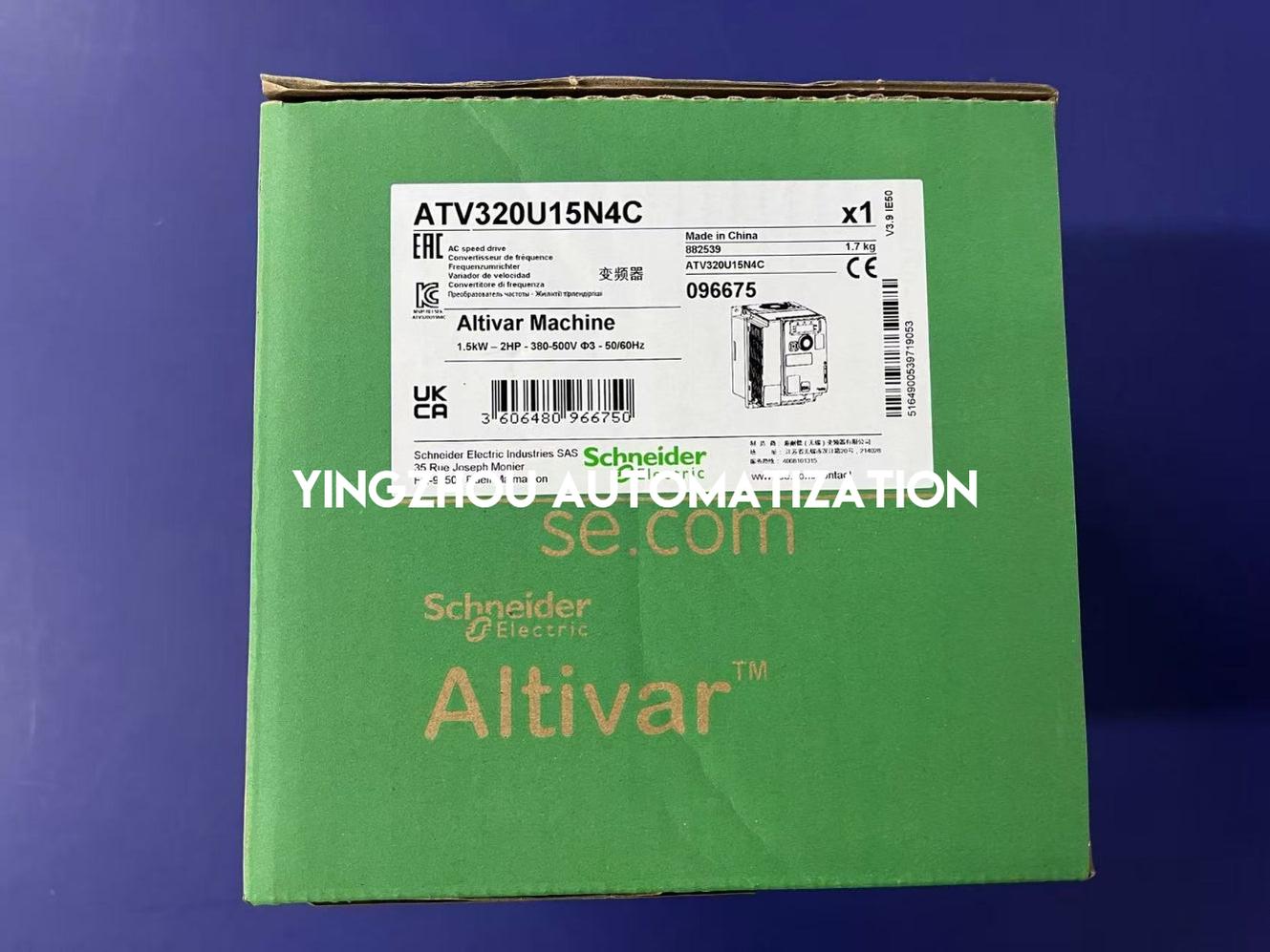 Schneider Variable Speed Drive Altivar Machine ATV320 Series Frequency Inverter ATV320U15N4C 1.5KW/2HP 380-500V 3PH VFD-YingZhou Automatization