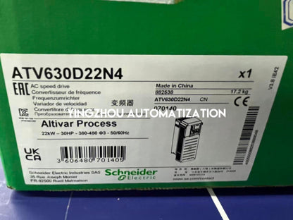 Schneider Variable Speed Drive Altivar Process ATV600 Series Frequency Inverter ATV630D22N4 22KW 30HP 46.3A 380-480V 3PH IP21 VFD-YingZhou Automatization