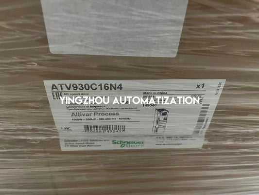 Schneider Variable Speed Drive Altivar Process ATV900 Series Frequency Inverter ATV930C16N4 160KW 380-480V 3PH IP20 with Braking Unit VFD-YingZhou Automatization