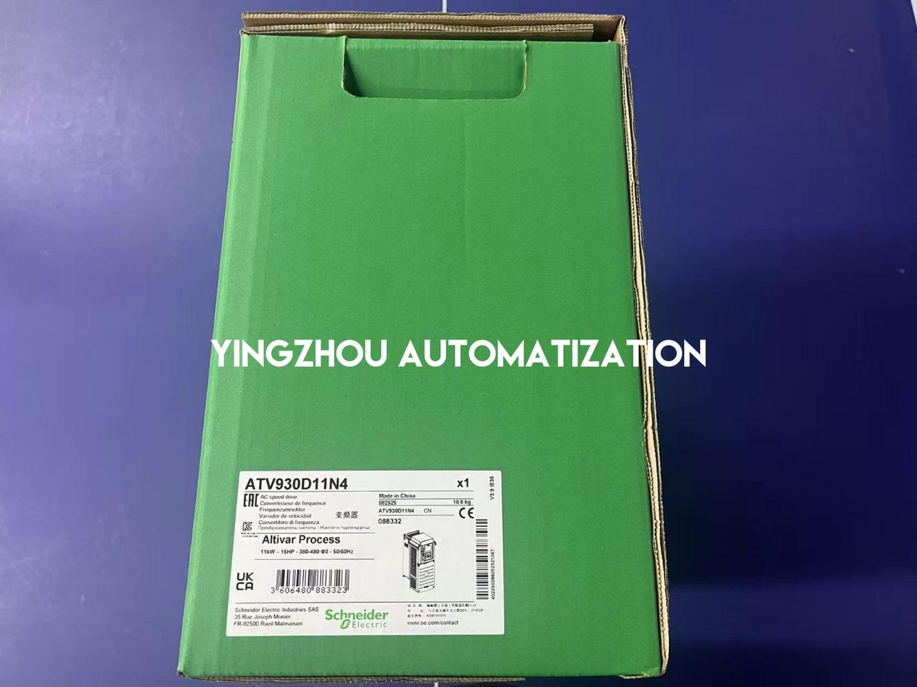 Schneider Variable Speed Drive Altivar Process ATV900 Series Frequency Inverter ATV930D11N4 11KW 400/480V 3PH IP21 with Braking Unit VFD-YingZhou Automatization