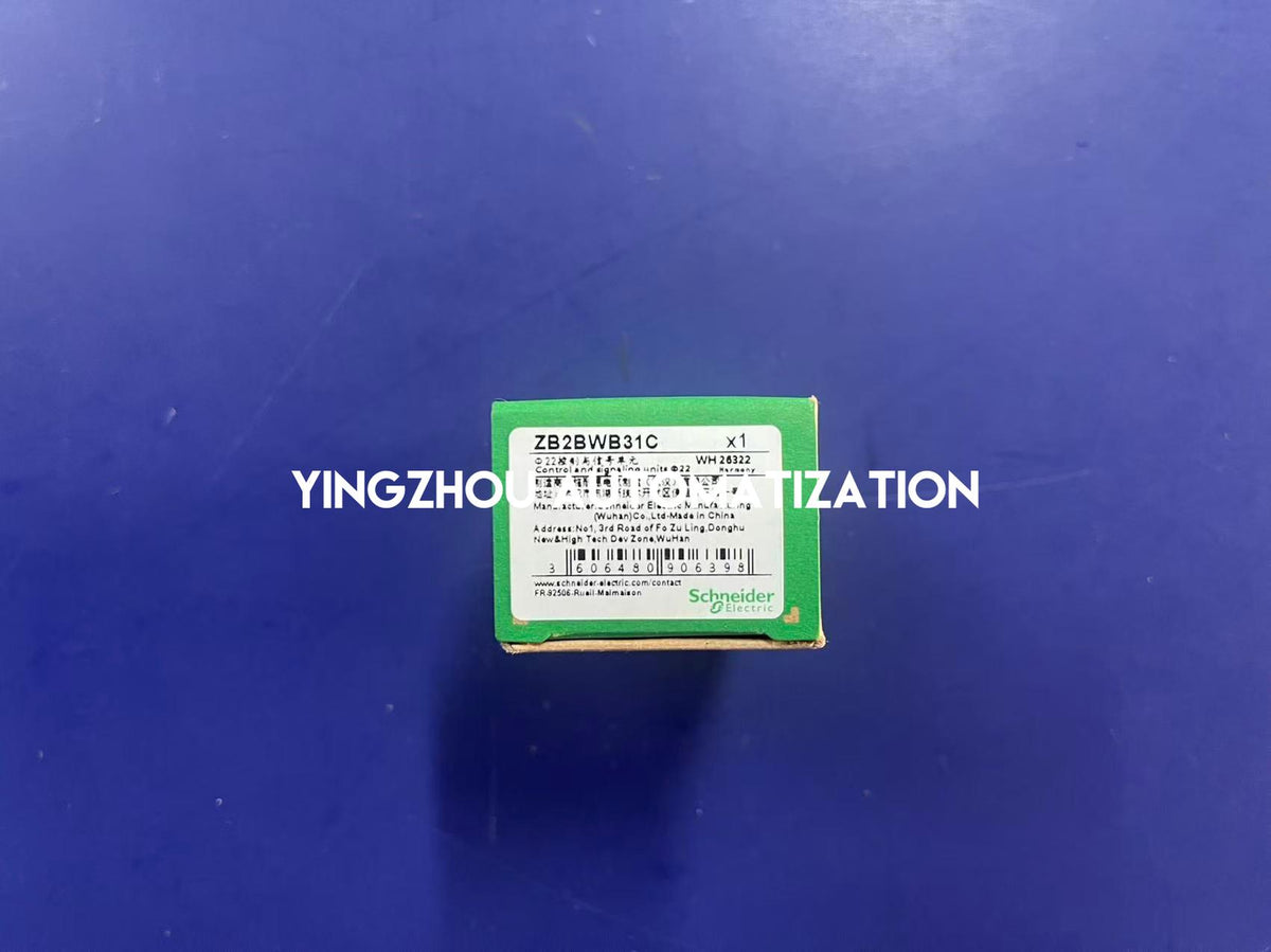 Schneider ZB2BWB31C Easy Harmony XB2 24V AC/DC Green LED 1NO Illuminated Push Button Base-YingZhou Automatization