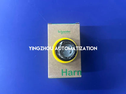 Schneider ZB4BC5 Harmony XB4 Mushroom Head | 40mm Yellow | 22mm Metal | Spring Return-YingZhou Automatization