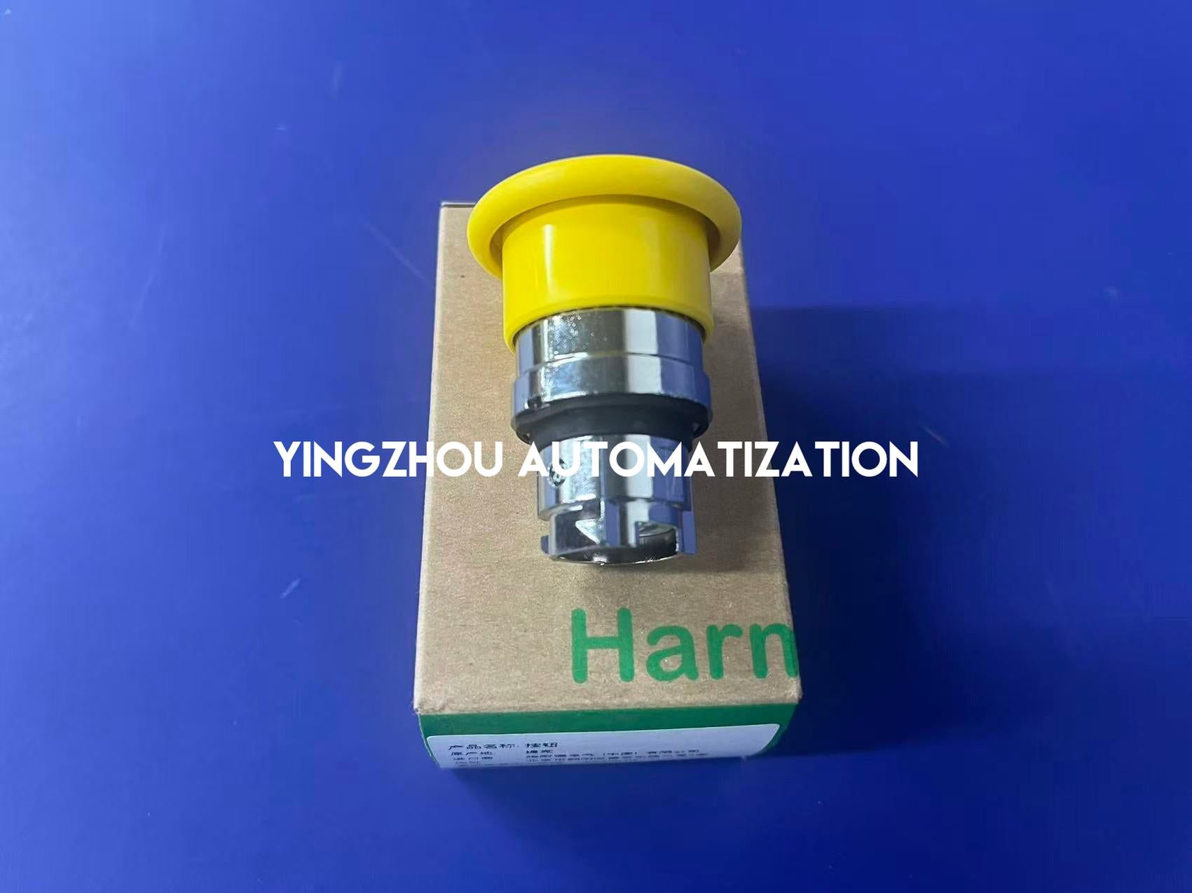 Schneider ZB4BC5 Harmony XB4 Mushroom Head | 40mm Yellow | 22mm Metal | Spring Return-YingZhou Automatization