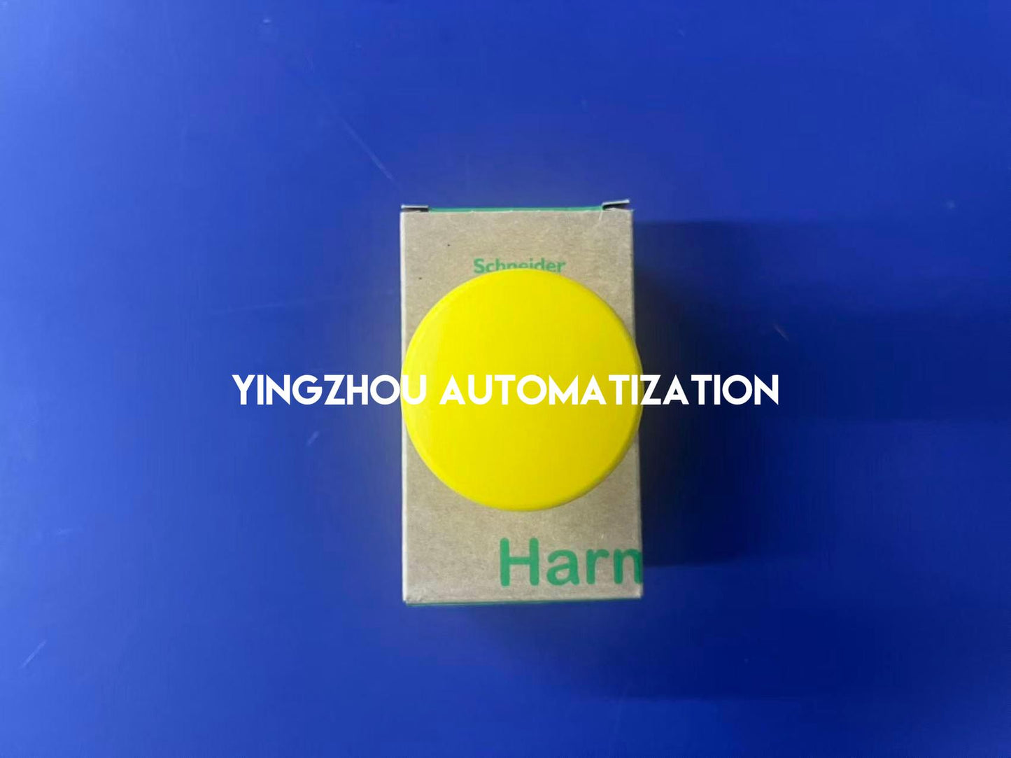 Schneider ZB4BC5 Harmony XB4 Mushroom Head | 40mm Yellow | 22mm Metal | Spring Return-YingZhou Automatization