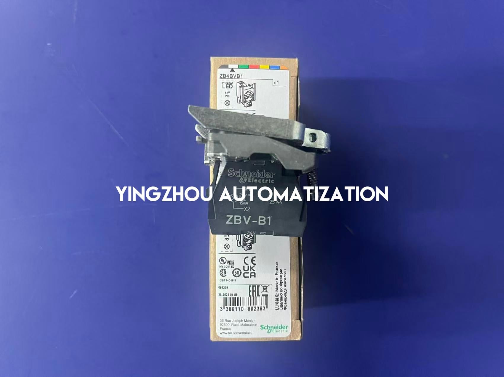 Schneider ZB4BVB1 Harmony XB4 Illuminated Block | White LED | 24V AC/DC | Metal Body-YingZhou Automatization