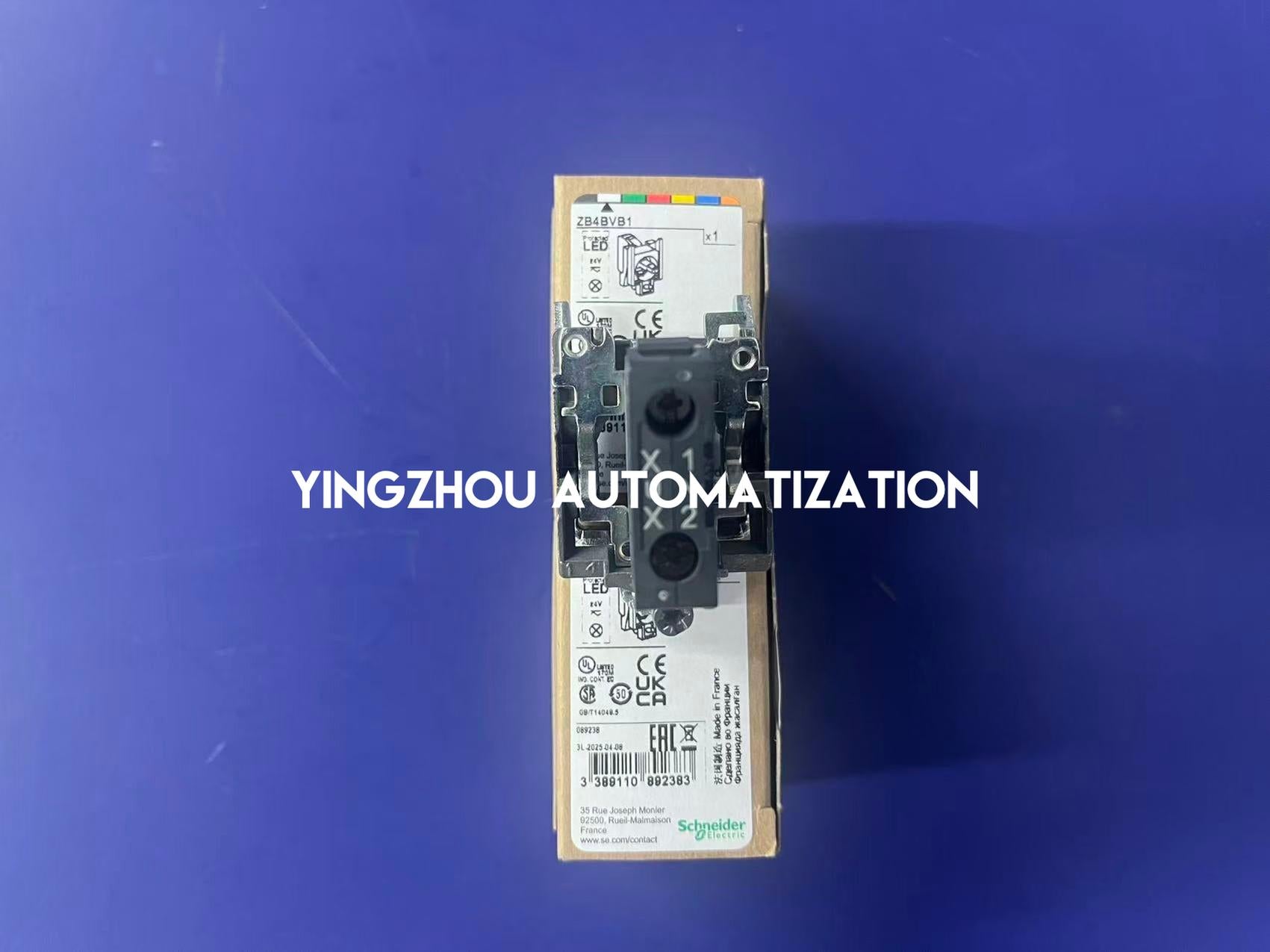 Schneider ZB4BVB1 Harmony XB4 Illuminated Block | White LED | 24V AC/DC | Metal Body-YingZhou Automatization