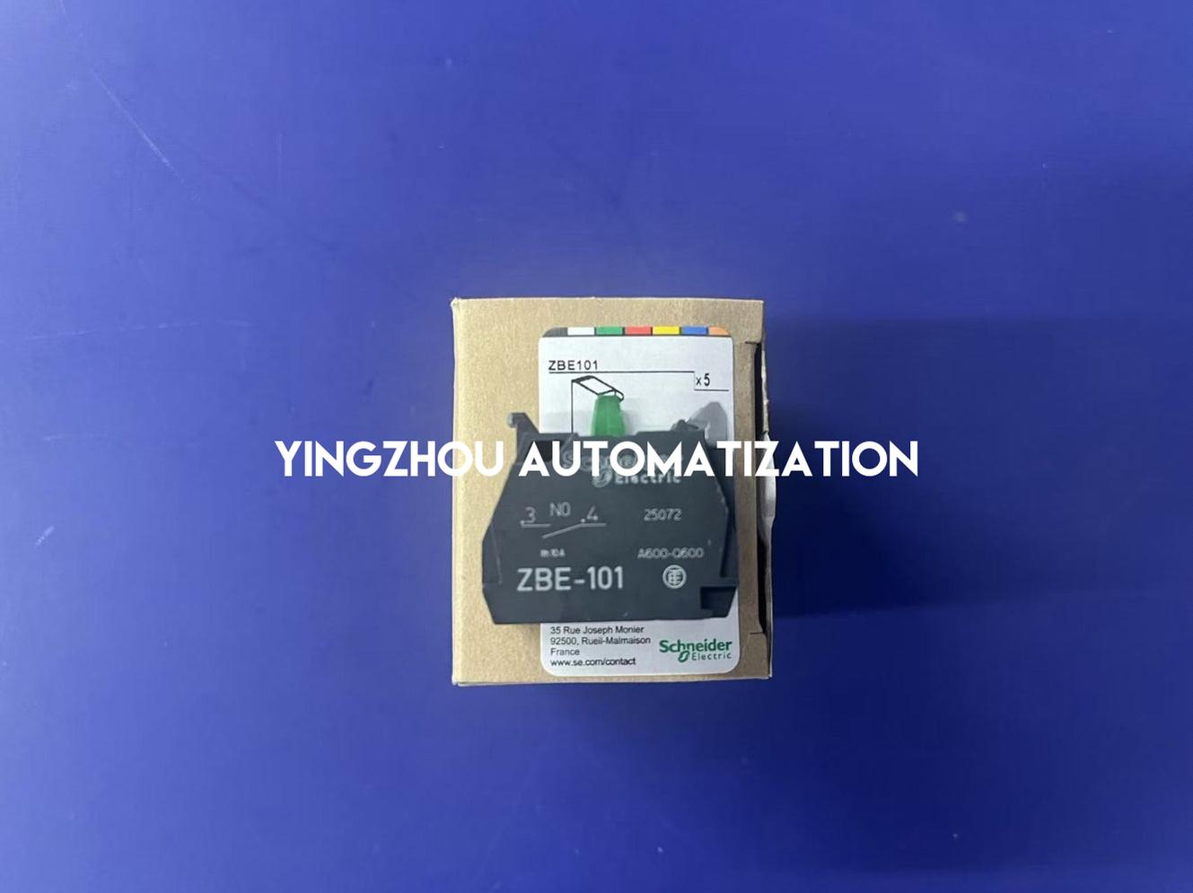 Schneider ZBE101 Harmony XB4/XB5 Contact Block | 1 NO | Screw Clamp Terminals-YingZhou Automatization