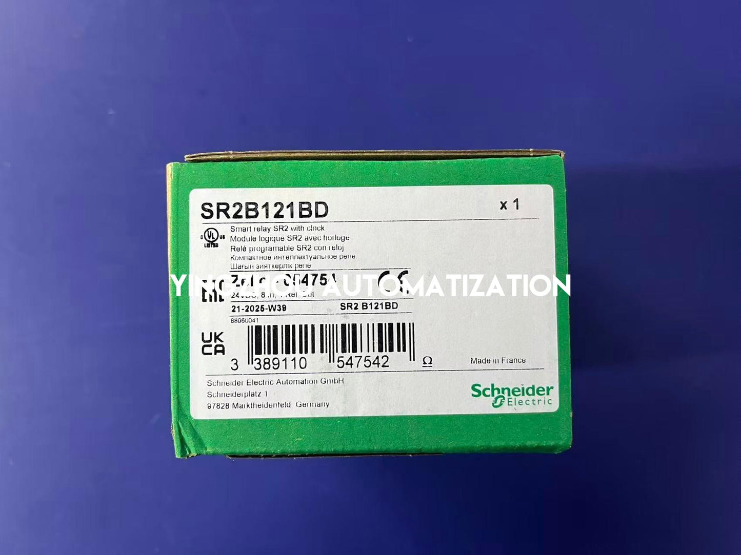Schneider Electric SR2B121BD Zelio Logic Smart Relay | 24V DC, 12 I/O Compact Controller-YingZhou Automatization