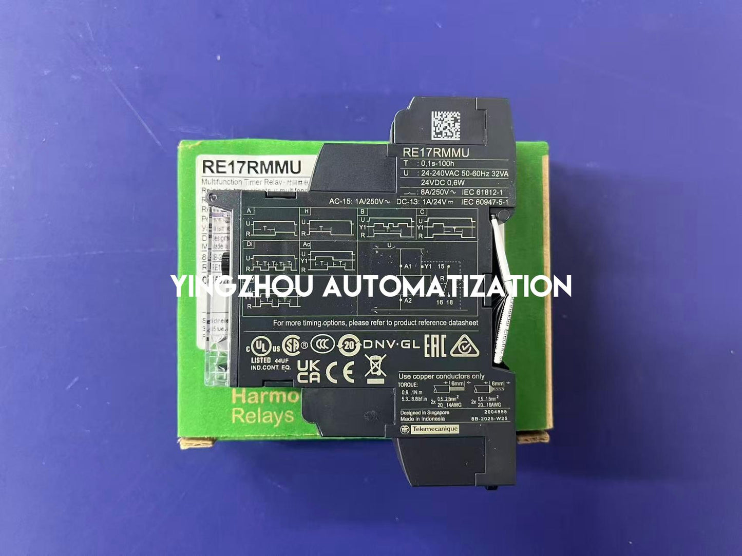 Schneider Zelio RE17RMMU Timing Relay | Multi-function, 1s-100h, 24-240V AC/DC | Brand New Original-YingZhou Automatization