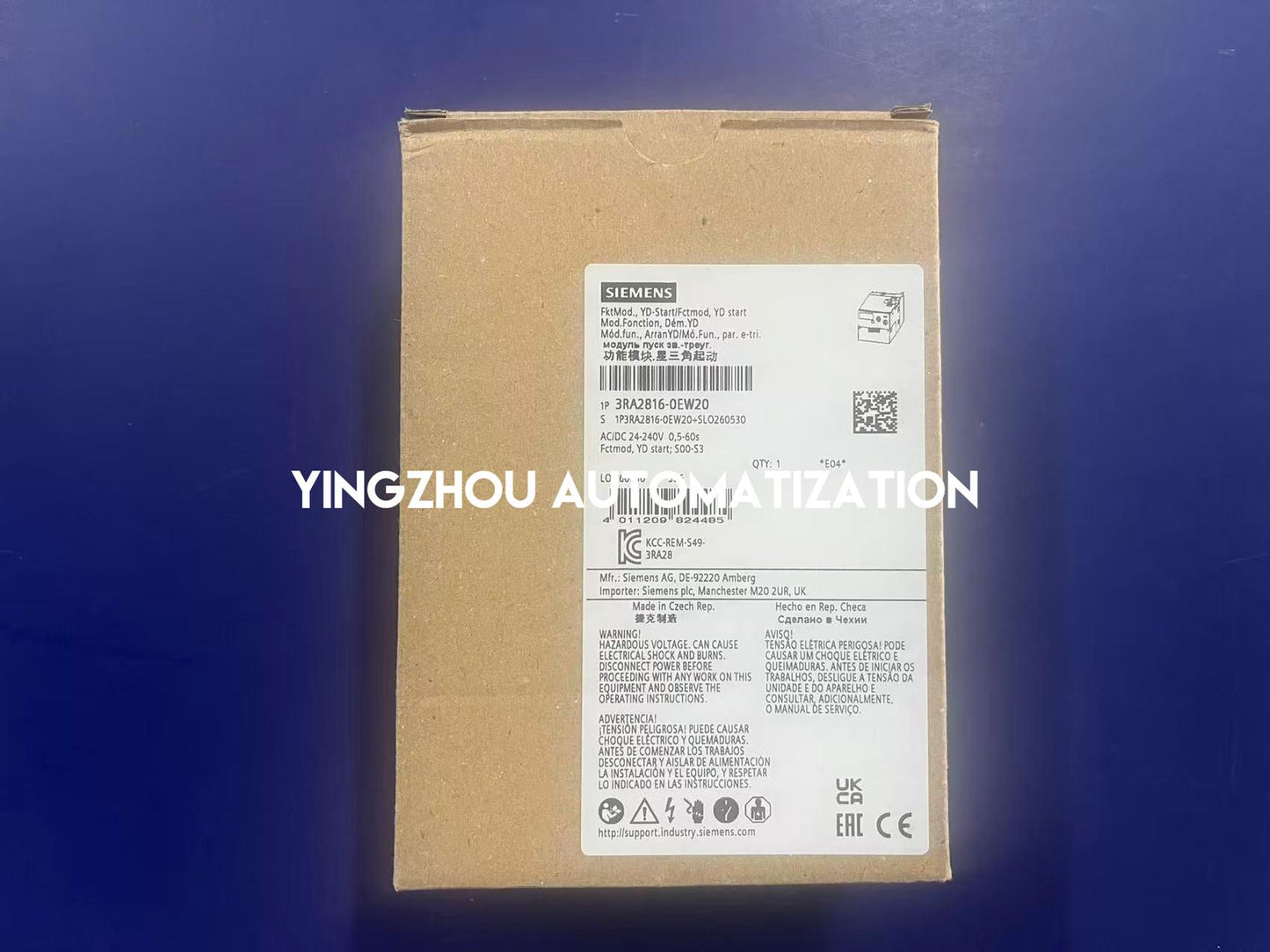 Siemens 3RA2816-0EW20 Electronic Time Delay Switch | SIRIUS 3RA28 Series | 24-240V AC/DC | Brand New Original-YingZhou Automatization