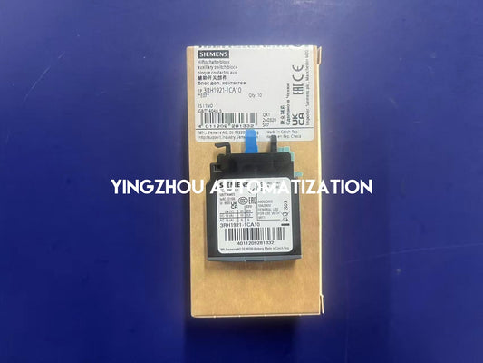 Siemens 3RH1921-1CA10 | SIRIUS Auxiliary Switch Block | 1NO Front Mount | Screw Terminal Contactor Block | Brand New Original-YingZhou Automatization