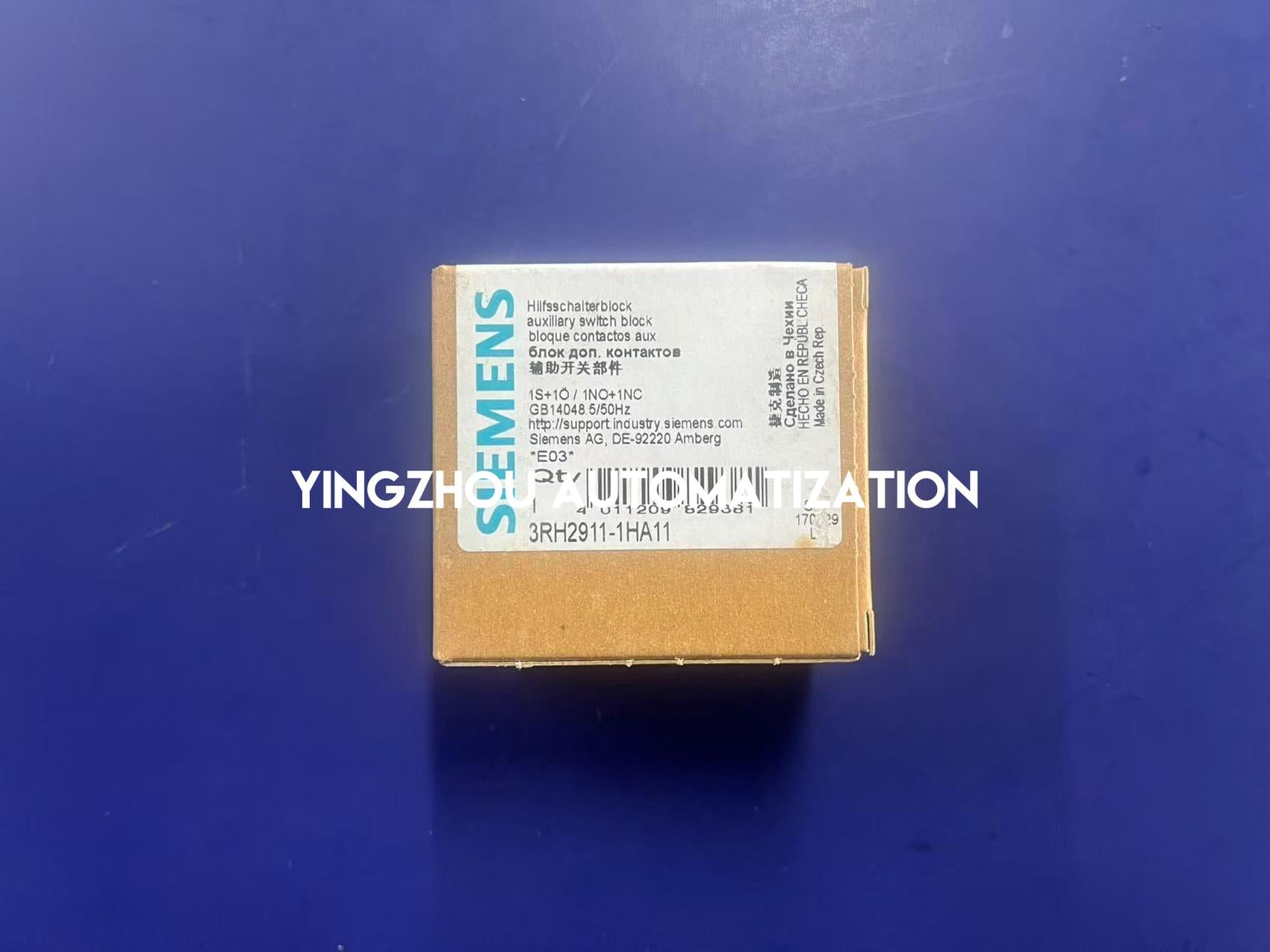Siemens 3RH2911-1HA11 | SIRIUS Auxiliary Switch Block | 1NO + 1NC Front Mount | Screw Terminal Contactor Block | Brand New Original-YingZhou Automatization