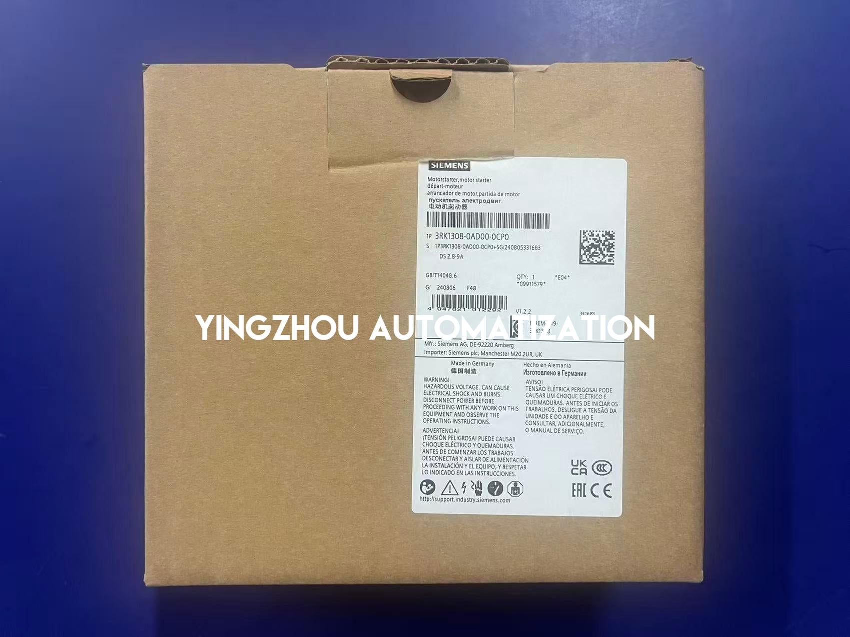 Siemens 3RK1308-0AD00-0CP0 Starter | ET 200SP Distributed Motor Starter Direct-On-Line 0.9-3A | Brand New Original-YingZhou Automatization