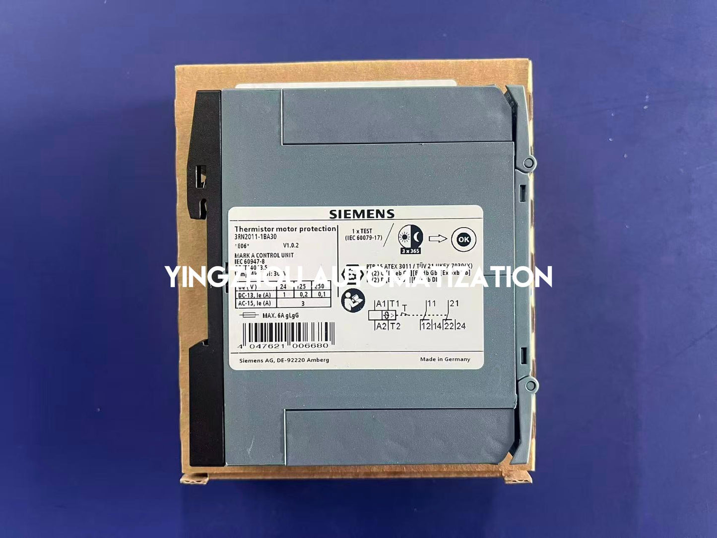 Siemens 3RN2011-1BA30 SIRIUS Thermistor Motor Protection Relay | PTC Monitoring | 24-240V AC/DC | Screw Terminal | Brand New Original-YingZhou Automatization