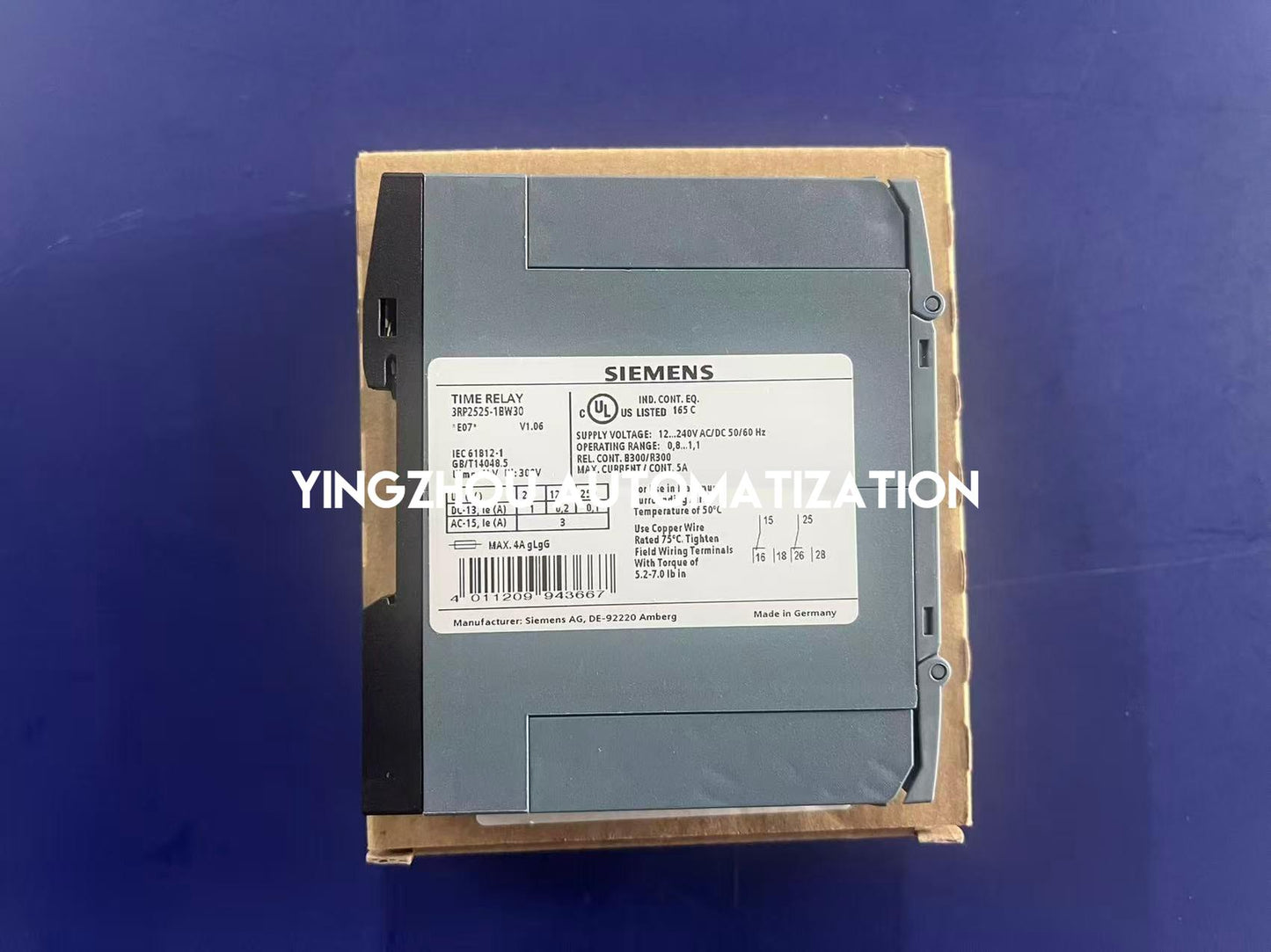 Siemens 3RP2525-1BW30 Timing Relay | SIRIUS Series | Multifunction | Screw Terminals | Brand New Original-YingZhou Automatization
